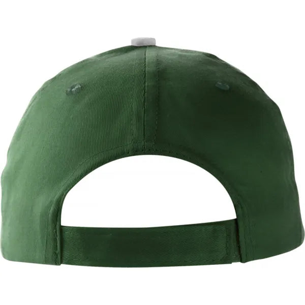 Katoenen pet met vijf panelen achterzijde, Groen - 189114