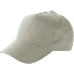 100% Katoenen Cap met 5 Panelen - Licht Khaki