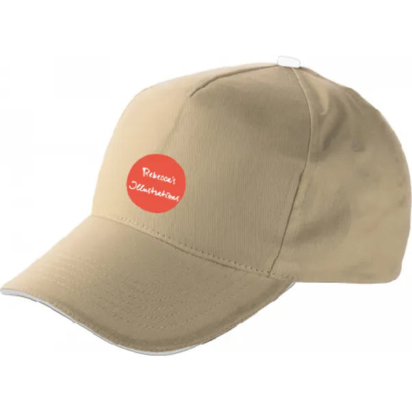 pet katoen klittenband sluiting khaki met logo 189114