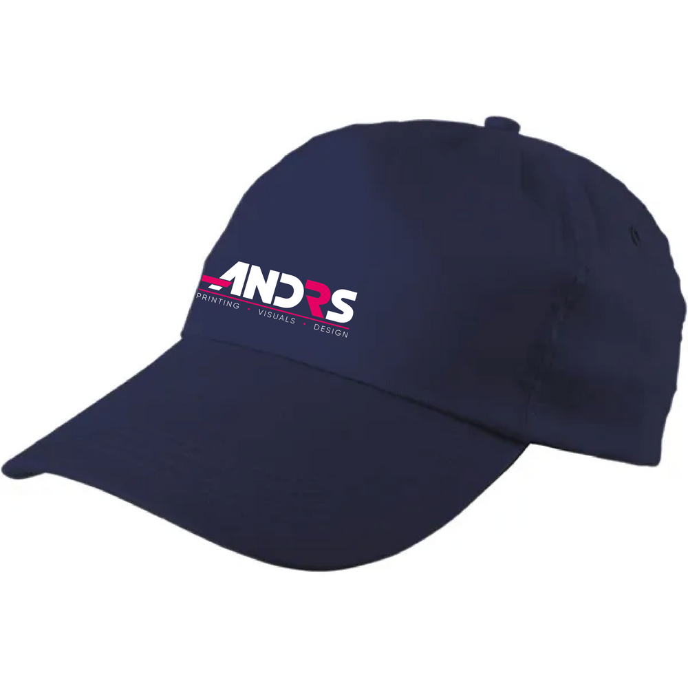 cap verstelbaar 5 panelen navy met logo 189128