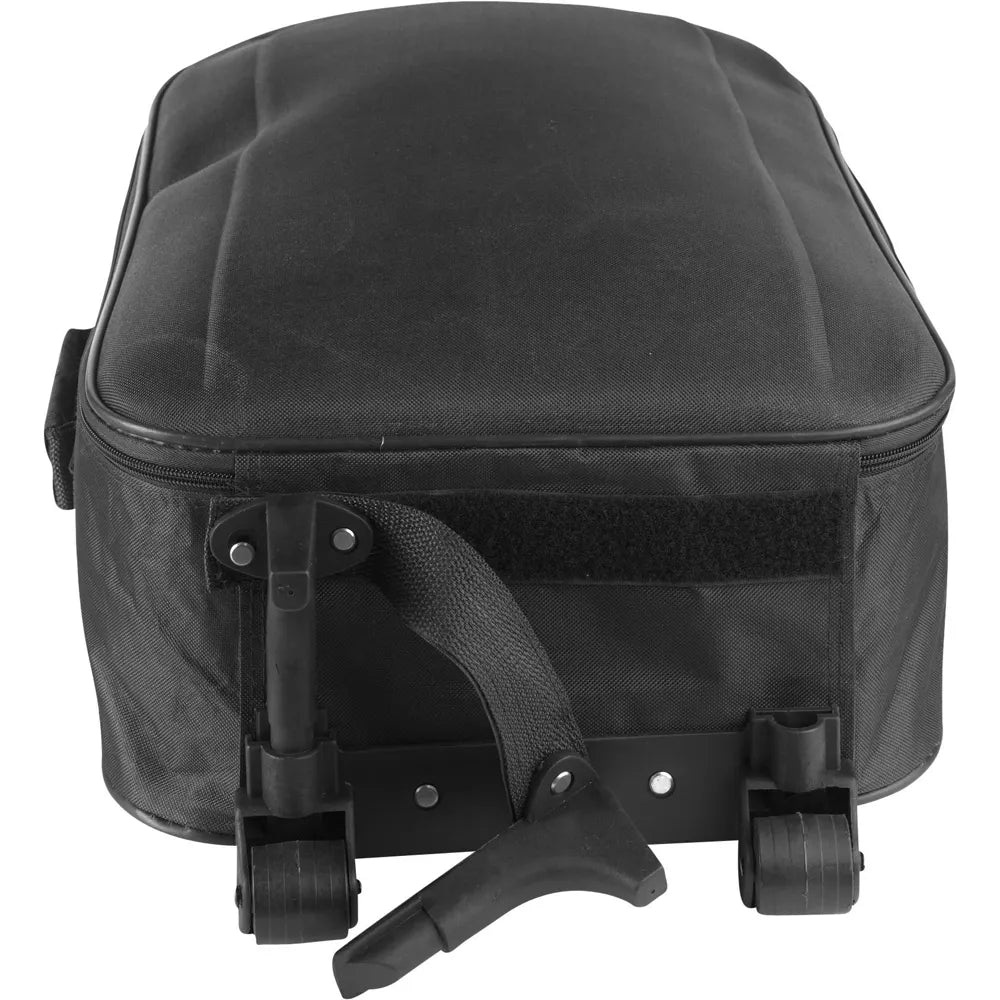 Opvouwbare polyester trolley, Zwart - 189327