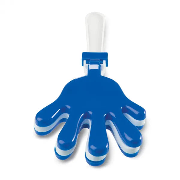 Kunststof handklapper met drie handen, Blauw - 189539