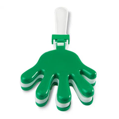 Kunststof handklapper met drie handen - Groen