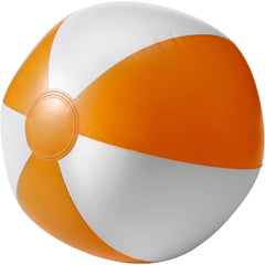 Opblaasbare PVC Strandbal – 25 cm - Wit/Oranje