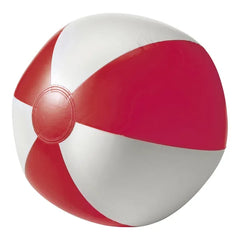 Opblaasbare PVC Strandbal – 250 mm - Wit/Rood