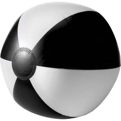 Opblaasbare PVC Strandbal – 250 mm - Wit/Zwart
