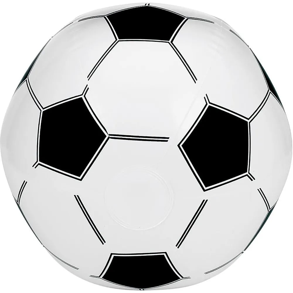 Opblaasbare PVC-voetbal, Wit en zwart - 189655