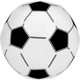 Opblaasbare PVC-voetbal, Wit en zwart - 189655