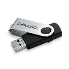 USB-stick 8 GB met metalen behuizing - Zwart