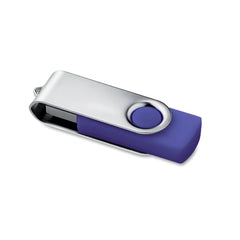 USB-stick 16 GB met metalen draaibehuizing - Paars