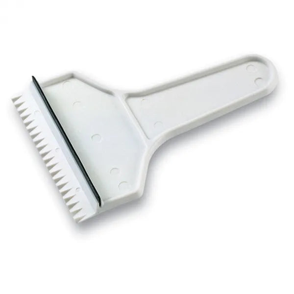 Kunststof ijskrabber met trekker, Wit - 191063