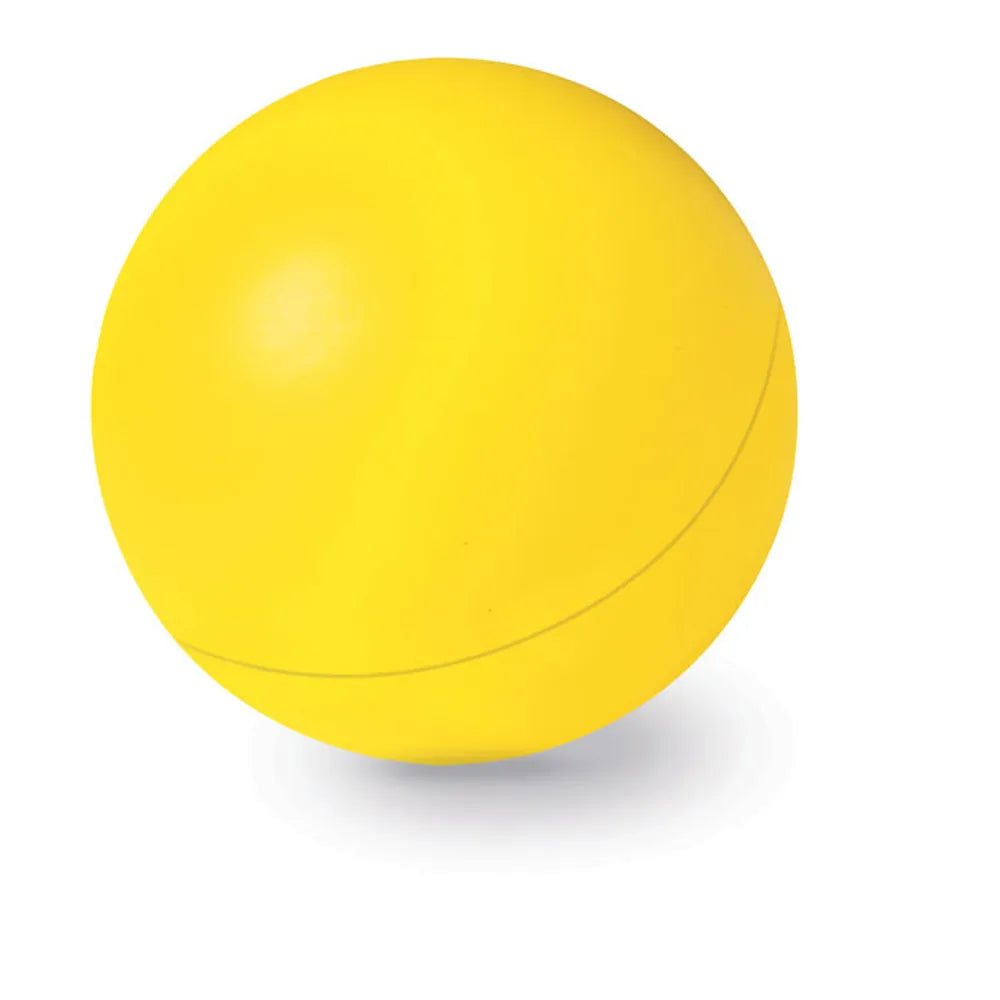 Anti-stressbal van PU-schuim, 60 mm, Geel - 191332