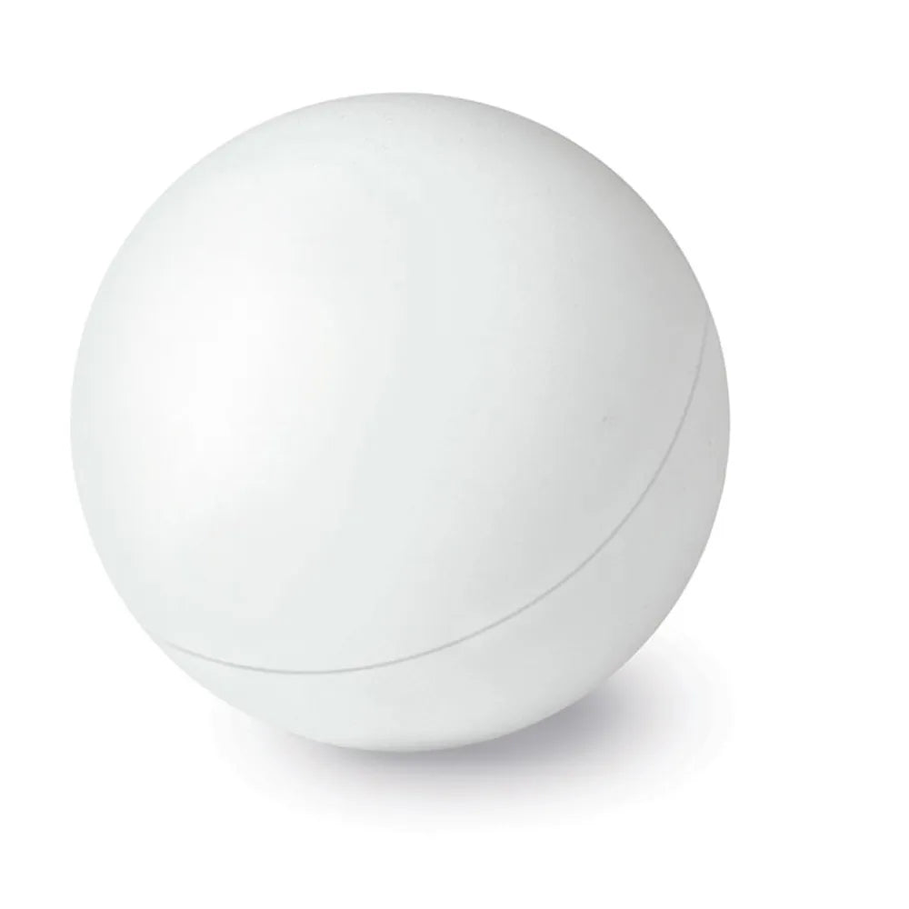 Anti-stressbal van PU-schuim, 60 mm, Wit - 191332