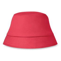 Zonnehoed van 100% katoen, Rood - 191350