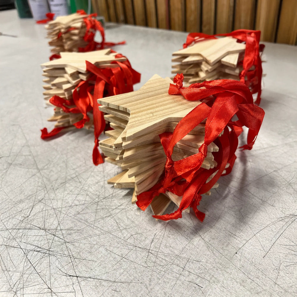 ster hanger van hout onbedrukt 191373