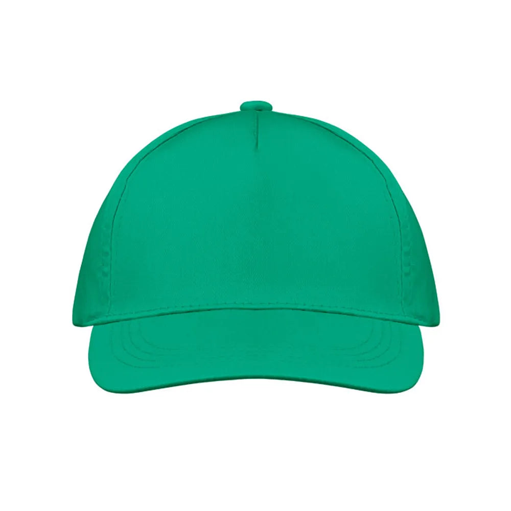 baseball cap van katoen met klittenband sluiting appel groen voorkant 191447