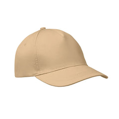 Baseballcap van Katoen met Klittenbandsluiting Beige