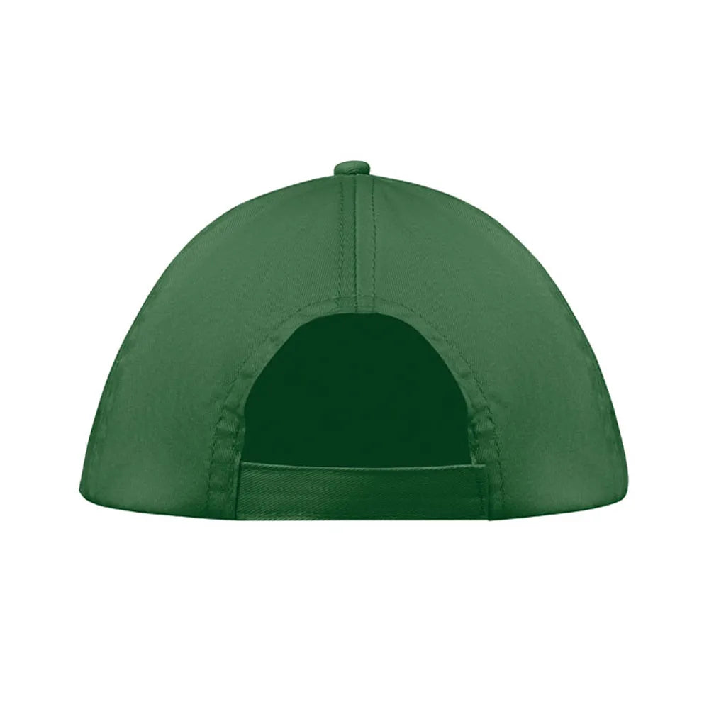baseball cap van katoen met klittenband sluiting groen achterkant 191447