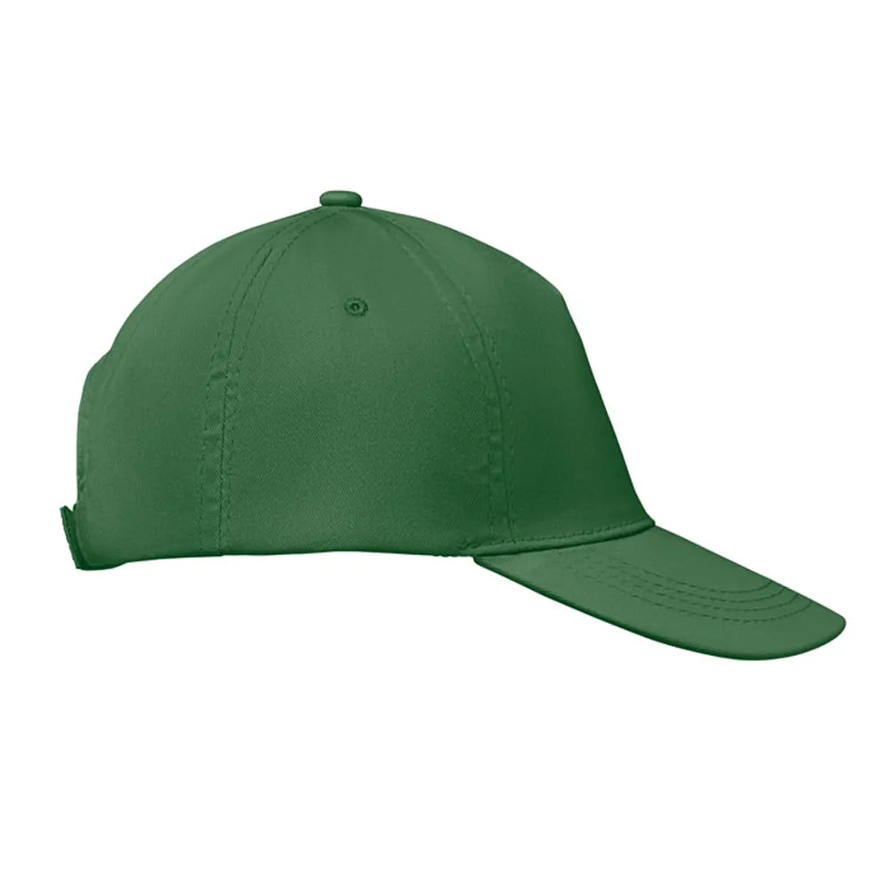 baseball cap van katoen met klittenband sluiting groen rechterkant 191447