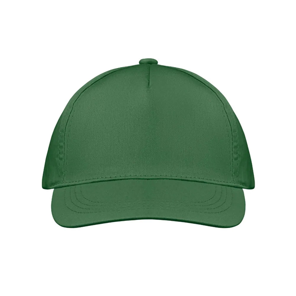 baseball cap van katoen met klittenband sluiting groen voorkant 191447