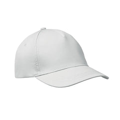 Baseballcap van Katoen met Klittenbandsluiting Wit