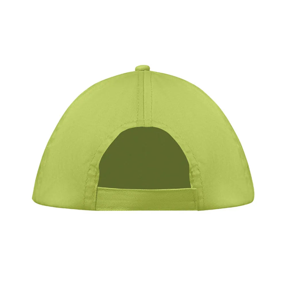 Baseballcap van katoen met klittenbandsluiting achterzijde, Signaalgroen - 191447