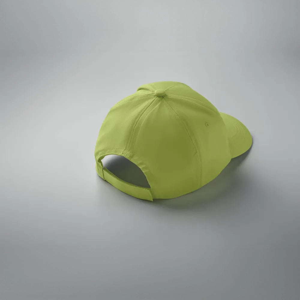 Baseballcap van katoen met klittenbandsluiting sfeerbeeld, Signaalgroen - 191447