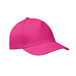 Baseballcap van katoen met klittenbandsluiting zijkant, Fuchsia - 191447