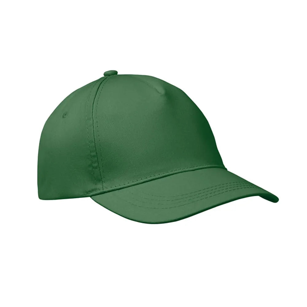 Baseballcap van katoen met klittenbandsluiting zijkant, Groen - 191447