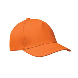 Baseballcap van katoen met klittenbandsluiting zijkant, Oranje - 191447