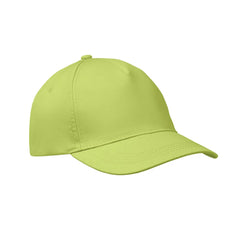 Baseballcap van Katoen met Klittenbandsluiting - Signaalgroen