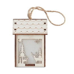 mdf huisje kerstdeco zijkant 191463