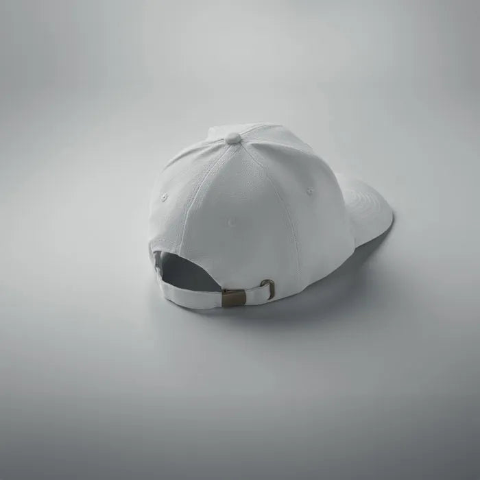 geborstelde katoenen cap met 6 panelen wit sfeer foto 191464