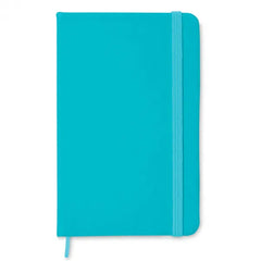 NOTELUX A6 Notitieboekje met PU Cover en Elastieken Sluiting - Turquoise