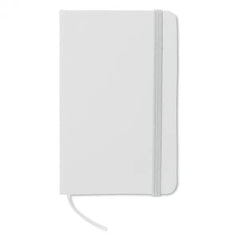 NOTELUX A6 Notitieboekje met PU Cover en Elastieken Sluiting - Wit