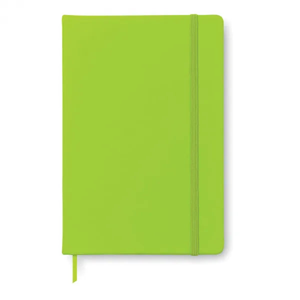 A5 notitieboek met harde PU kaft gerecycled papier, 192 pagina's, Groen - 191804