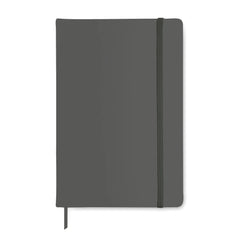 A5 Notitieboek met Harde PU Kaft – Gerecycled Papier, 192 Pagina's - Steengrijs