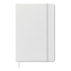 A5 Notitieboek met Harde PU Kaft – Gerecycled Papier, 192 Pagina's - Wit