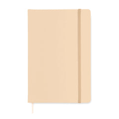 A5 Notitieboek met Harde PU Kaft – Gerecycled Papier, 192 Pagina's - Beige