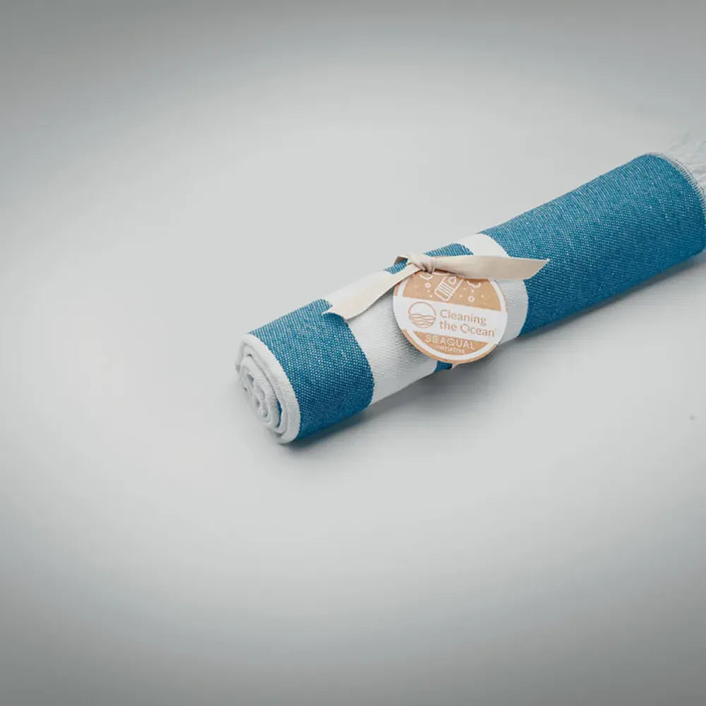 hammam of strandlaken van gerecyclede stoffen turquoise sfeerfoto 192058