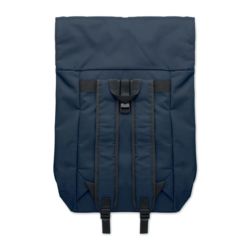 15 inch rolltop laptoprugzak, Blauw - 192170
