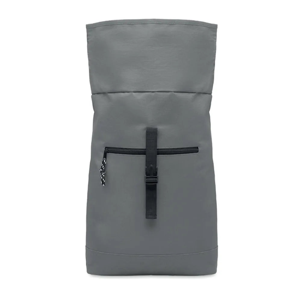 15 inch rolltop laptoprugzak detail, Grijs - 192170