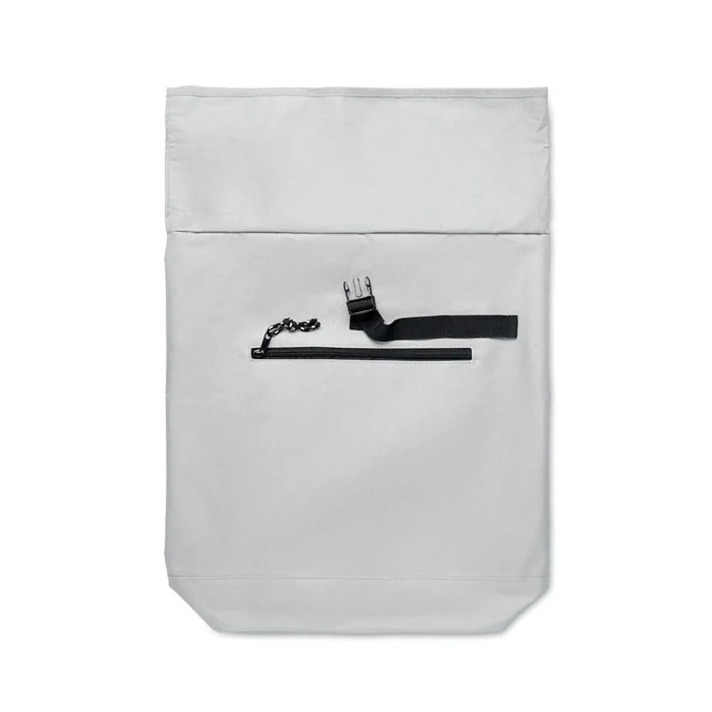 15 inch rolltop laptoprugzak detail, Wit - 192170