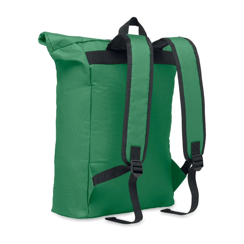 15 inch rolltop laptoprugzak, Groen - 192170