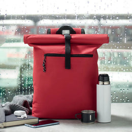 15 inch rolltop laptoprugzak sfeerbeeld, Rood - 192170