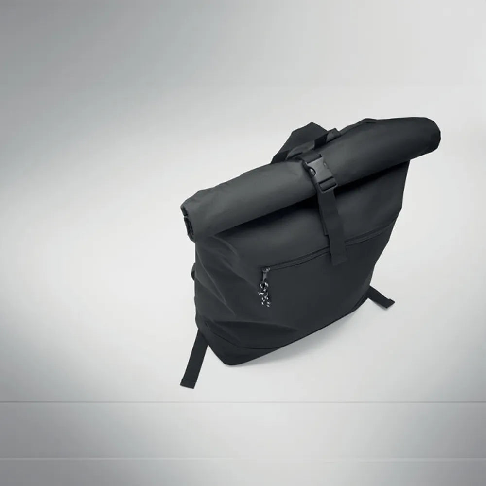 15 inch rolltop laptoprugzak sfeerbeeld, Zwart - 192170