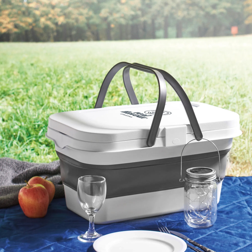 Opvouwbare picknickmand 16 liter bedrukken