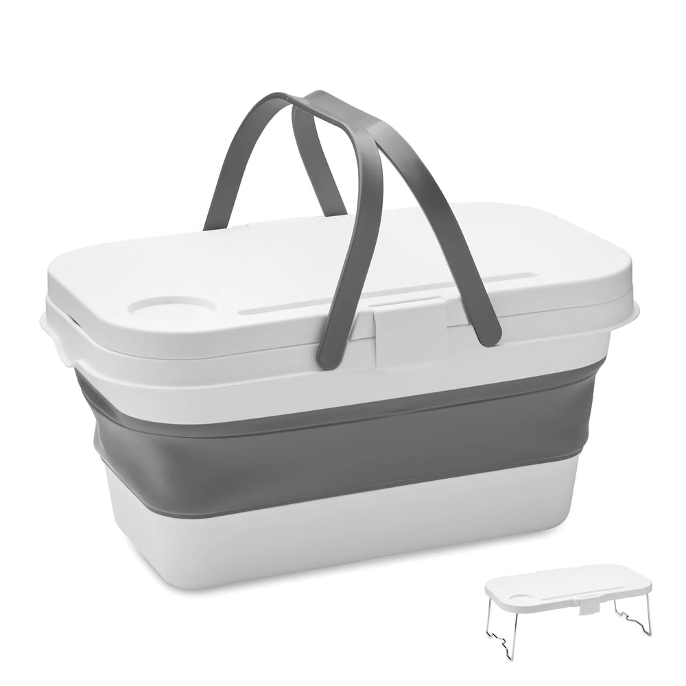Opvouwbare picknickmand 16 liter bedrukken