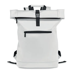 15 Inch Rolltop Laptoprugzak van Zacht PU - Wit