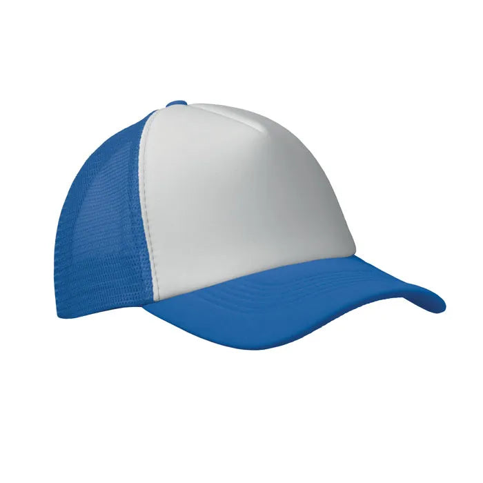 Truckerpet met mesh achterzijde voorzijde, Blauw en wit - 192269